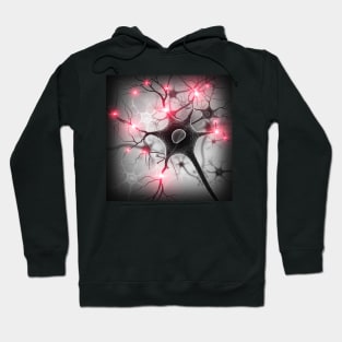 Nerve cell, artwork (F008/7144) Hoodie